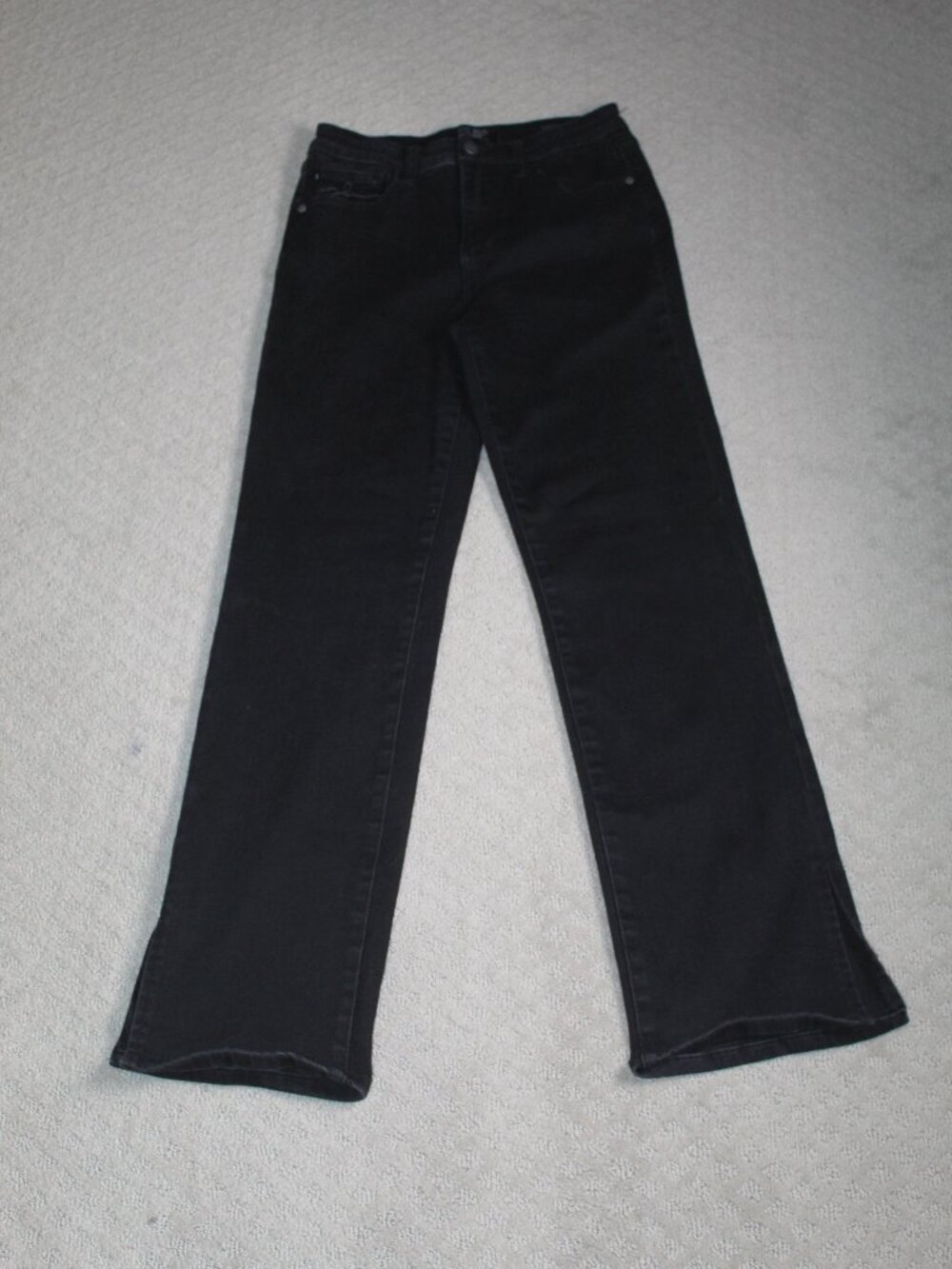 Judy Blue Womens Straight Leg Jeans Sz 7/28 Black High Rise Stretch